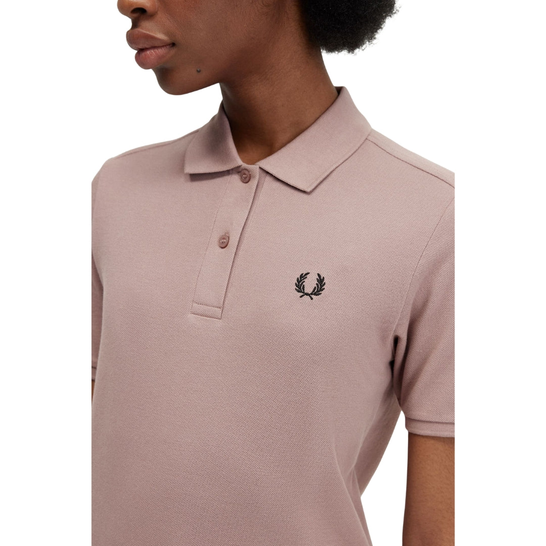 Fred Perry G6000 S52 Dark Pink Polo Shirt Womens XS