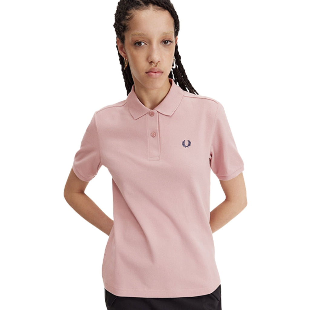 Fred Perry G6000 U81 Dusty Rose Pink  Polo Shirt Womens M