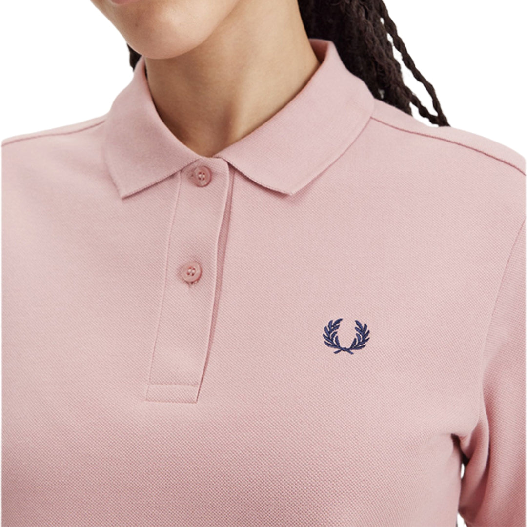 Fred Perry G6000 U81 Dusty Rose Pink  Polo Shirt Womens M