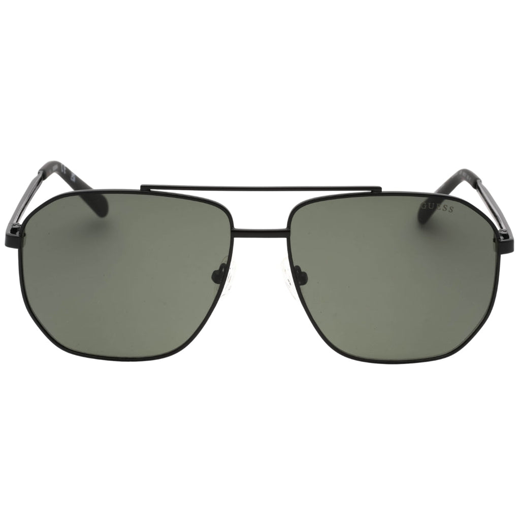 Guess Green Lens Matte Black Sunglasses GF5092 02N