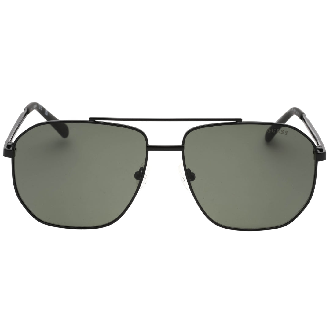 Guess Green Lens Matte Black Sunglasses GF5092 02N
