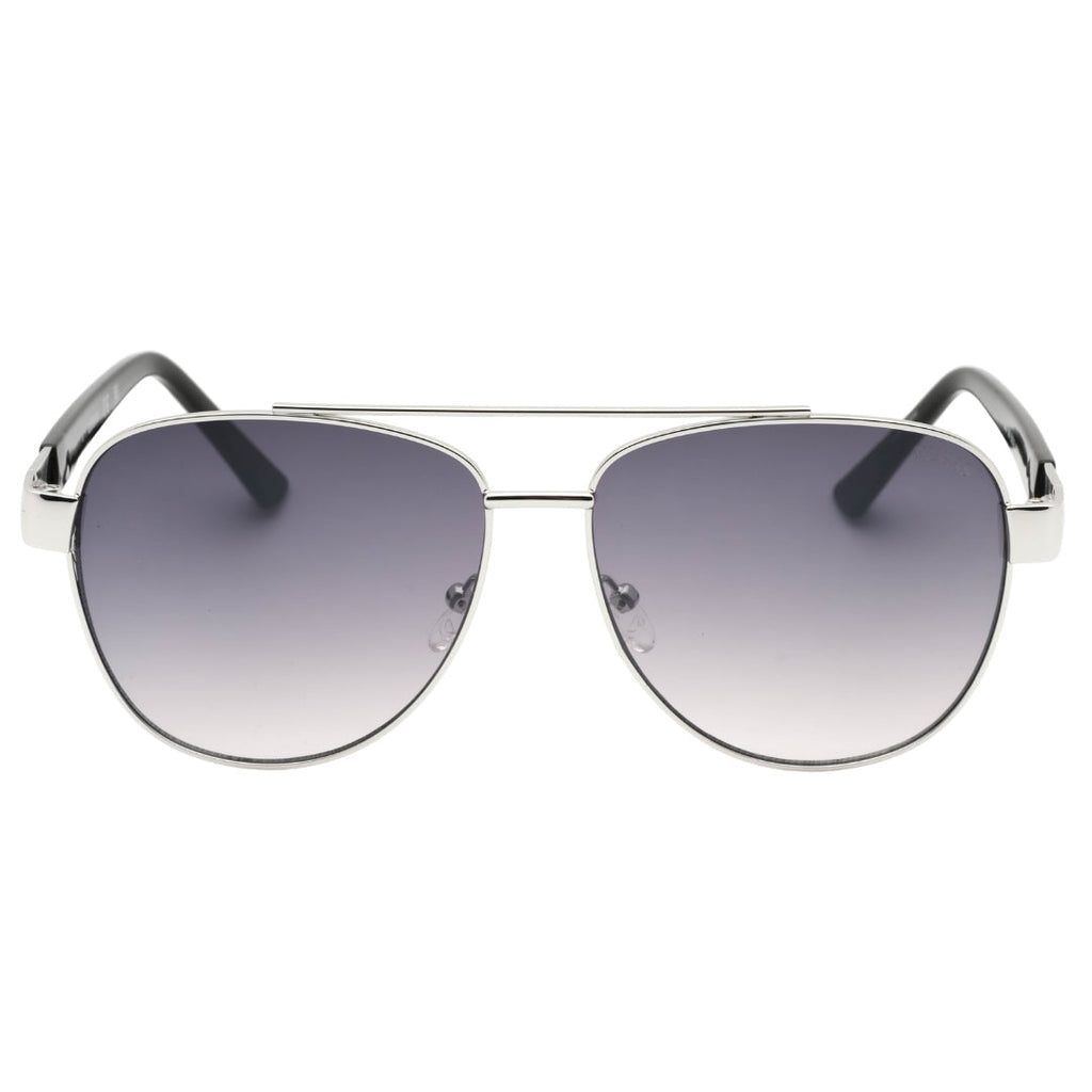 Guess Gradient Smoke Lens Silver Framed Sunglasses GF5094 10B