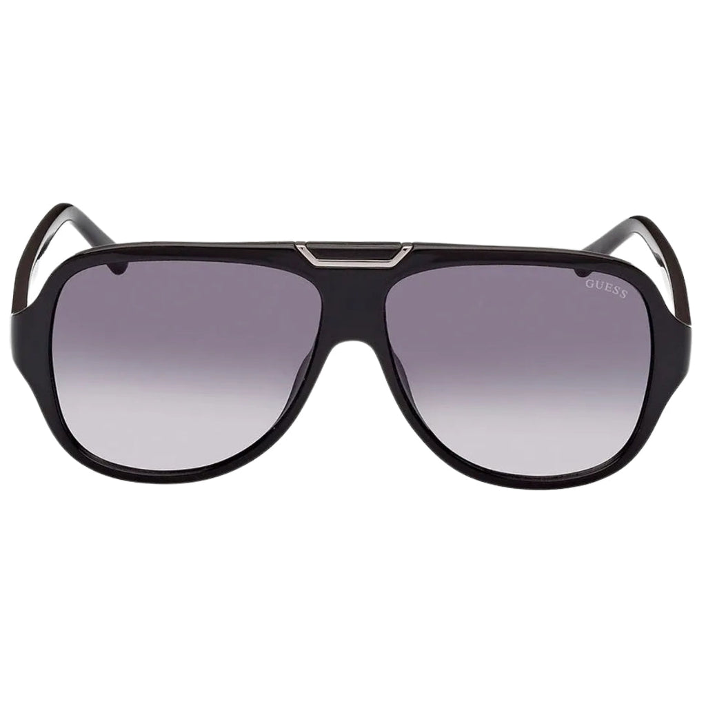 Guess Gradient Smoke Lensed Shiny Black Sunglasses GU00055 01B
