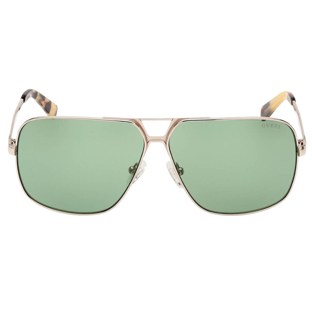 Guess Green Lens Gold Sunglasses One Size