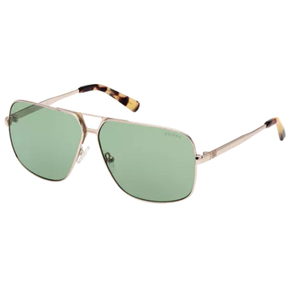 Guess Green Lens Gold Sunglasses One Size