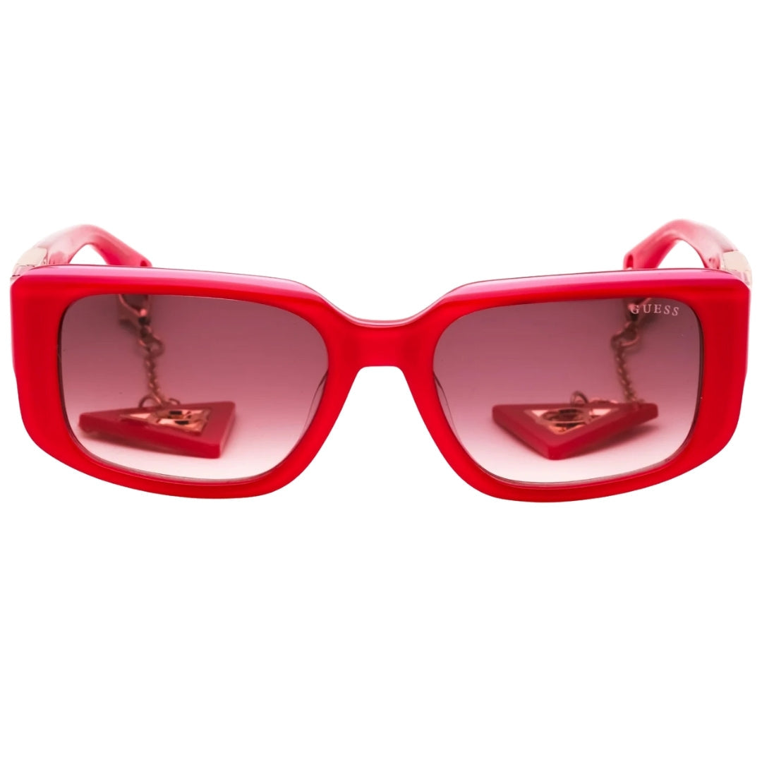 Guess Gradient Bordeaux Lens Shiny Pink Sunglasses One Size