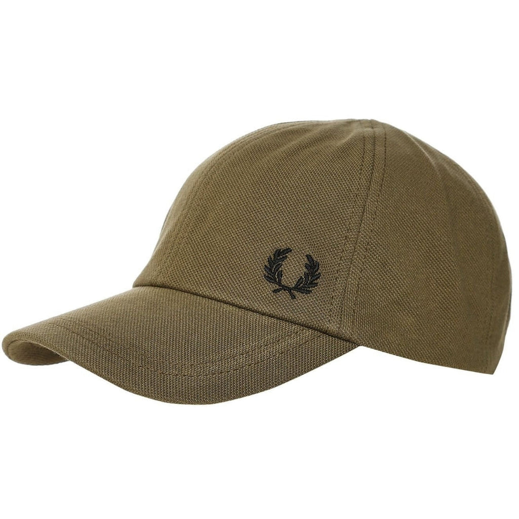 Fred Perry Brand Logo Pique Green Classic Cap HW1650 Q55