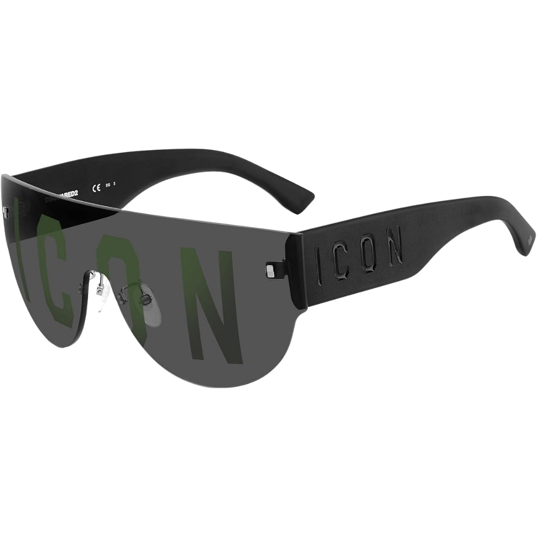 Dsquared2 Icon Grey Lens Black Sunglasses ICON0002 80S IR