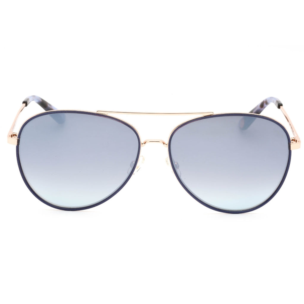 Juicy Couture Silver Lens Blue Detail Gold Sunglasses One Size