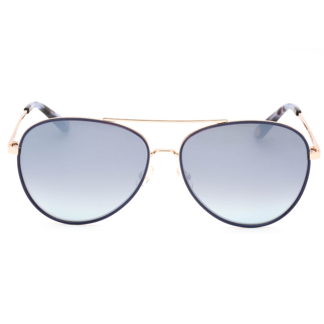 Juicy Couture Silver Lens Blue Detail Gold Sunglasses One Size