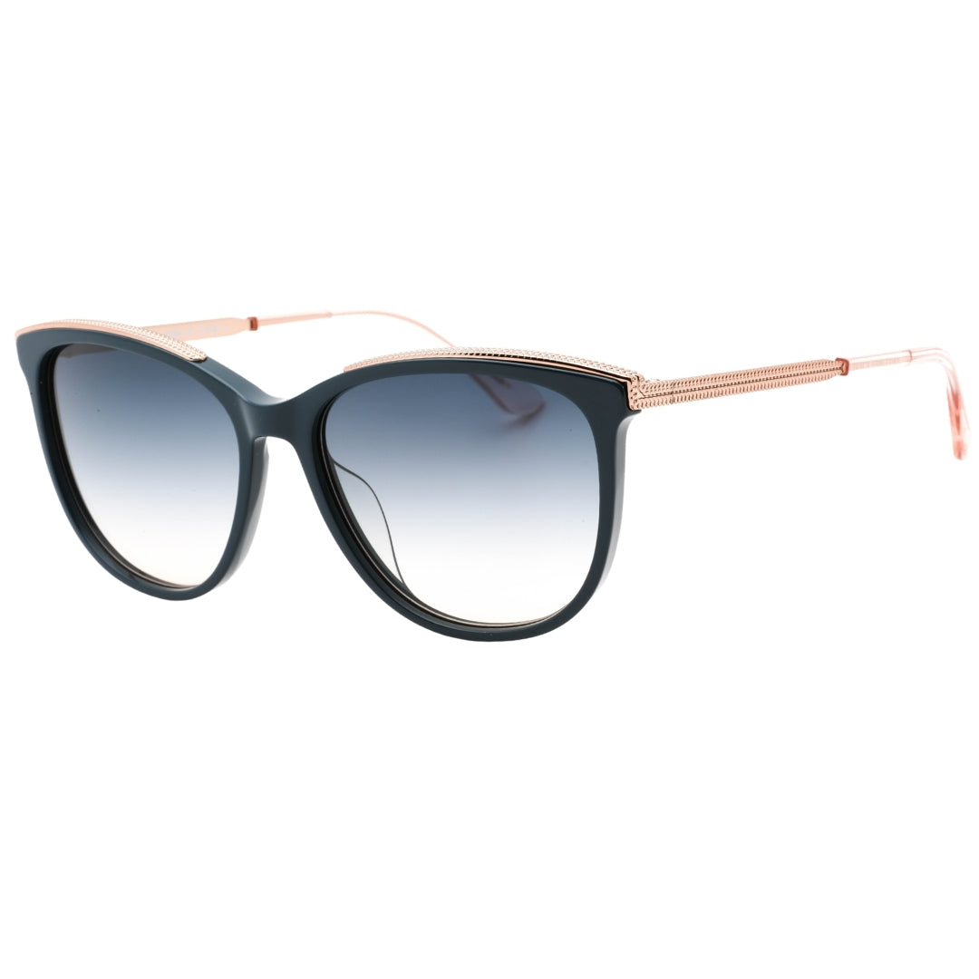 Juicy Couture Blue Gradient Lens Rose Gold Sunglasses One Size