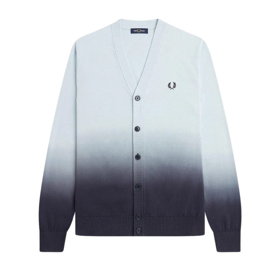 FRED PERRY K5554 R30 LIGHT ICE OMBRE CARDIGAN S
