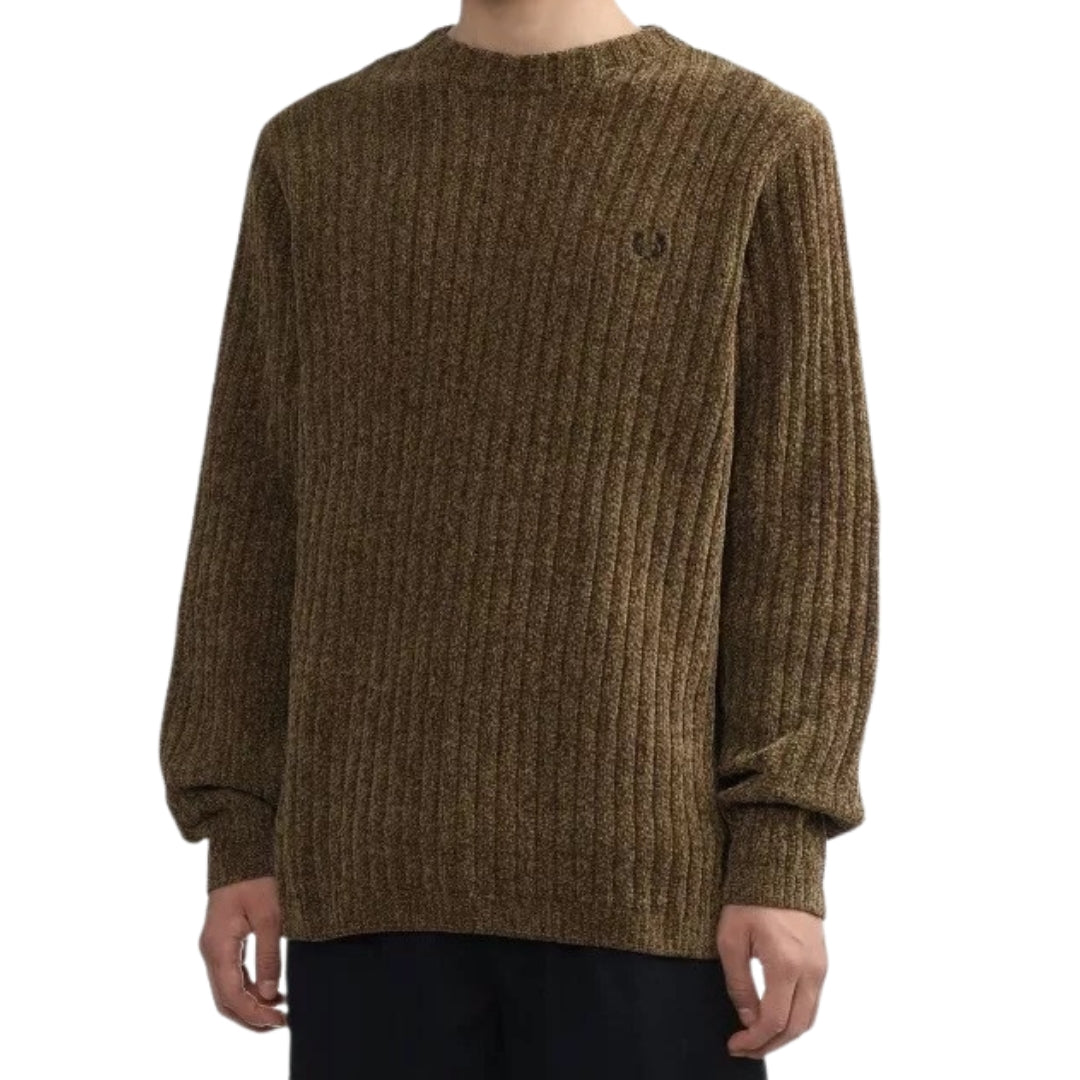 Fred Perry K6511 P96 Shaded Stone  Rib Jumper mens XL