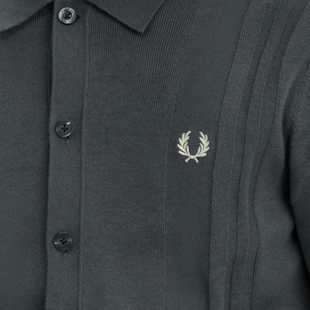 Fred Perry K7618 638 Field Green Knit Shirt Mens M