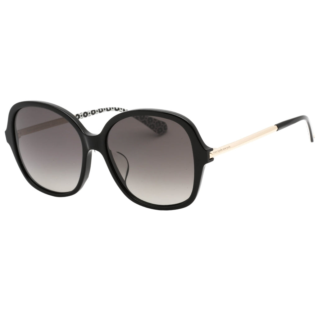 Kate Spade Grey F 2 Lens Black Framed Sunglasses KAIYA 0807 WJ
