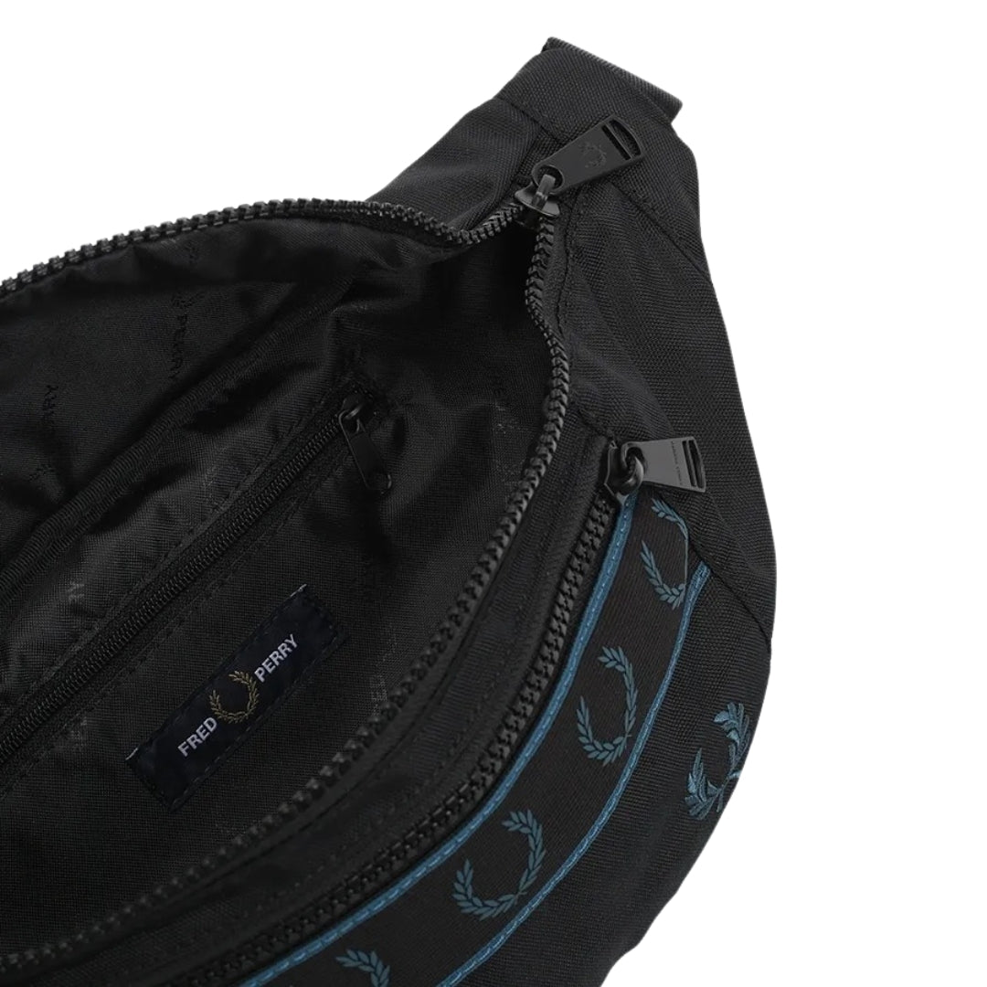 FRED PERRY L6270 102 BLACK CROSSBODY BAG One Size