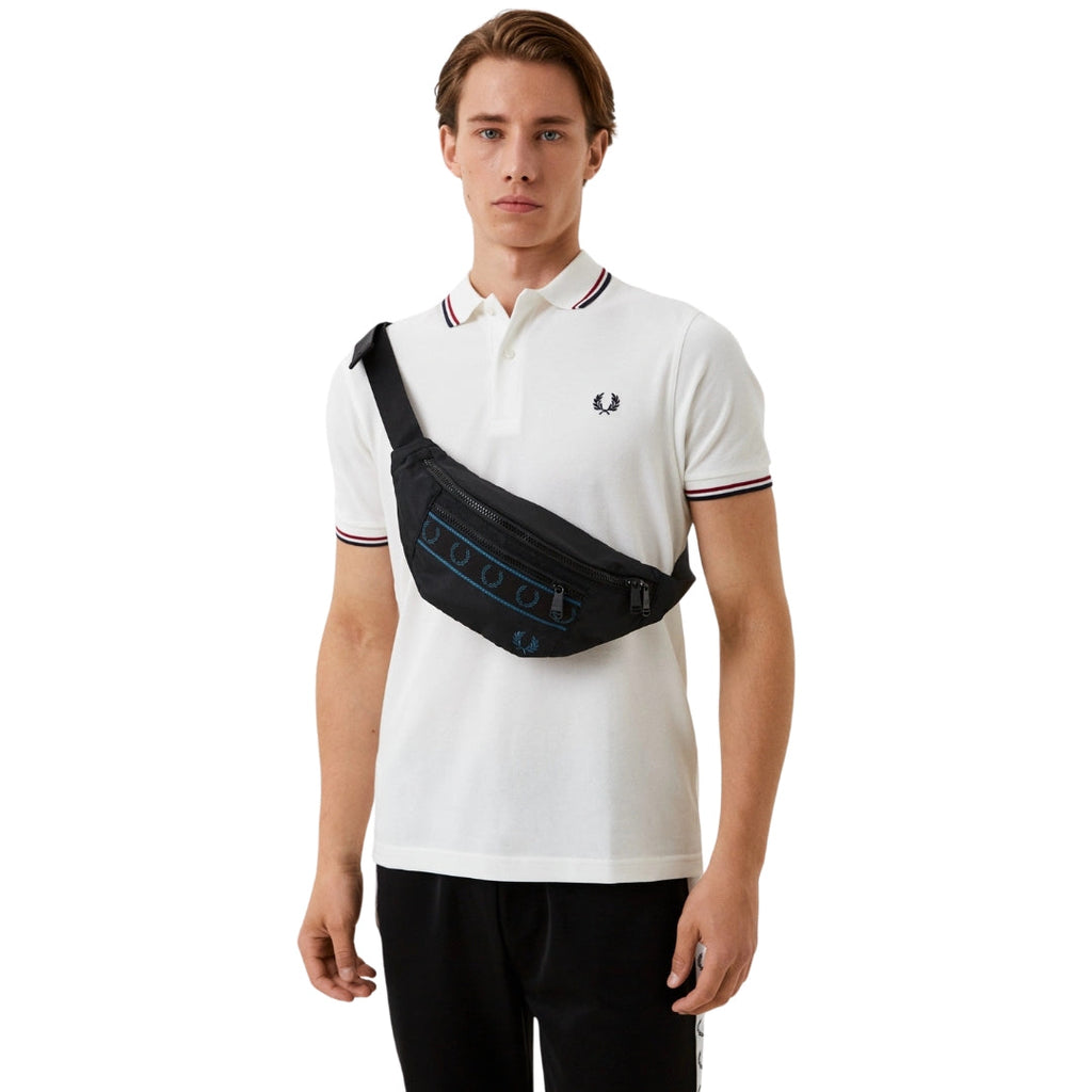 FRED PERRY L6270 102 BLACK CROSSBODY BAG One Size