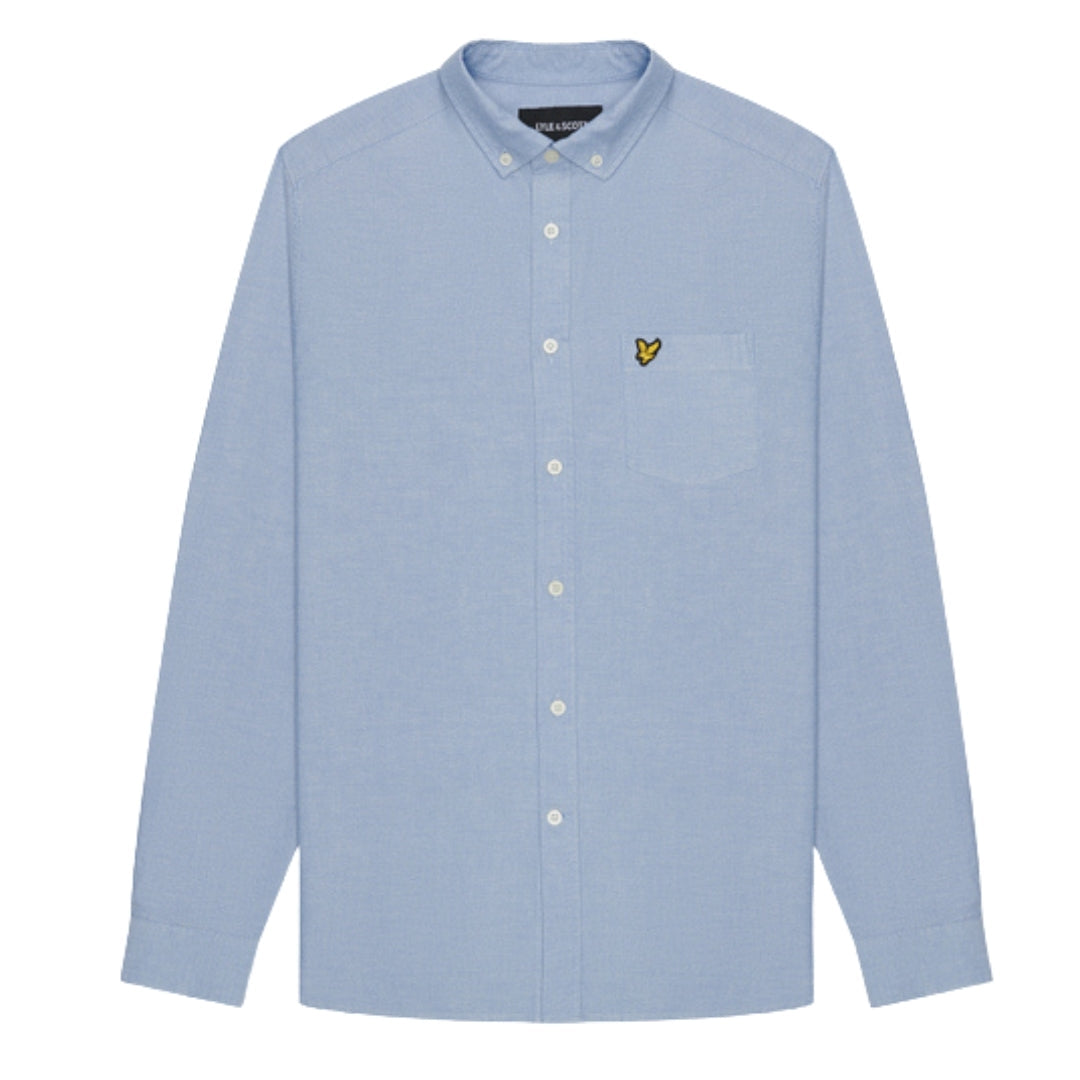 Lyle & Scott Oxford Shirt Blue Long Sleeve Shirt S