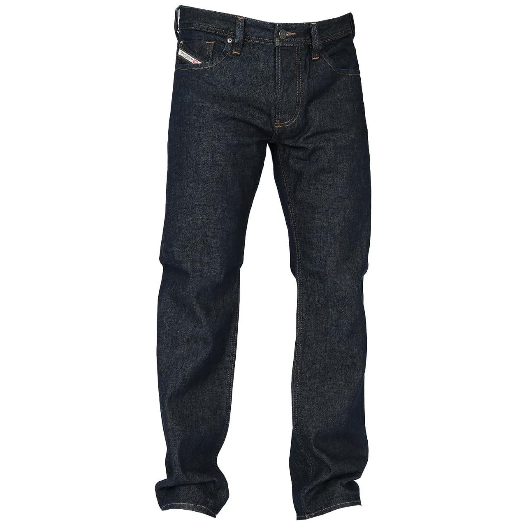 Diesel Larkee X Straight Fit Rinsed Washed Dark Blue Jeans