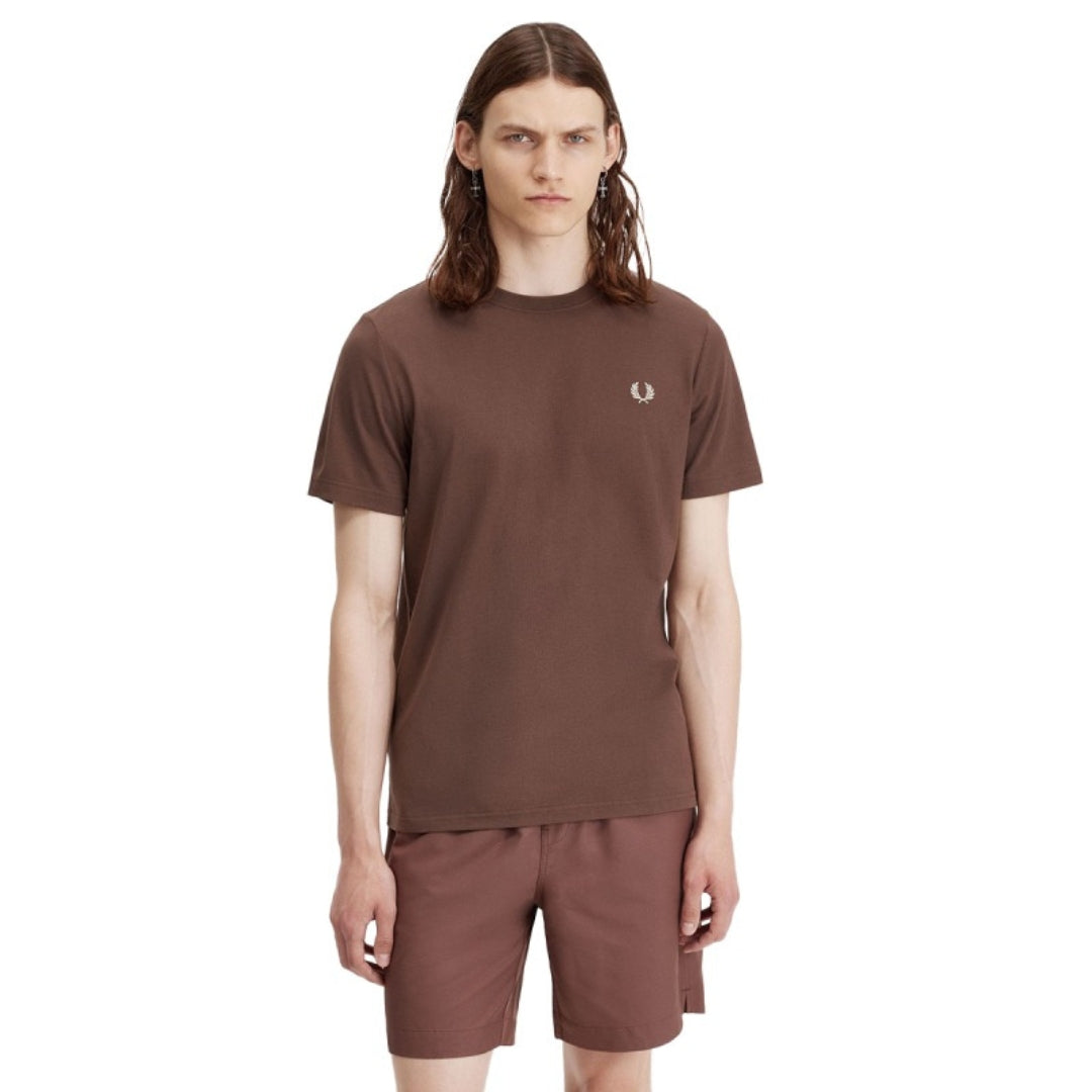 Fred Perry M1600 U85 Maroon T-shirt Mens XS