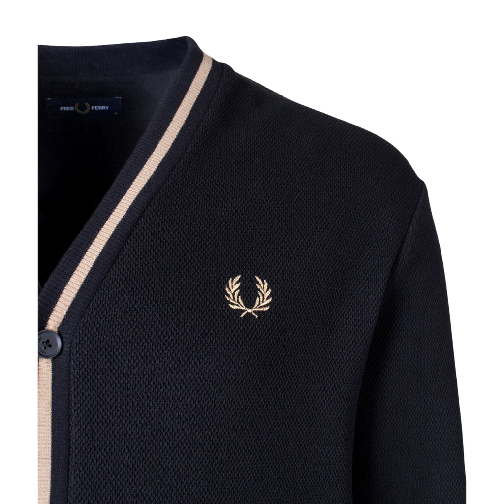 Fred Perry M2654 U78 Black Cardigan Mens M