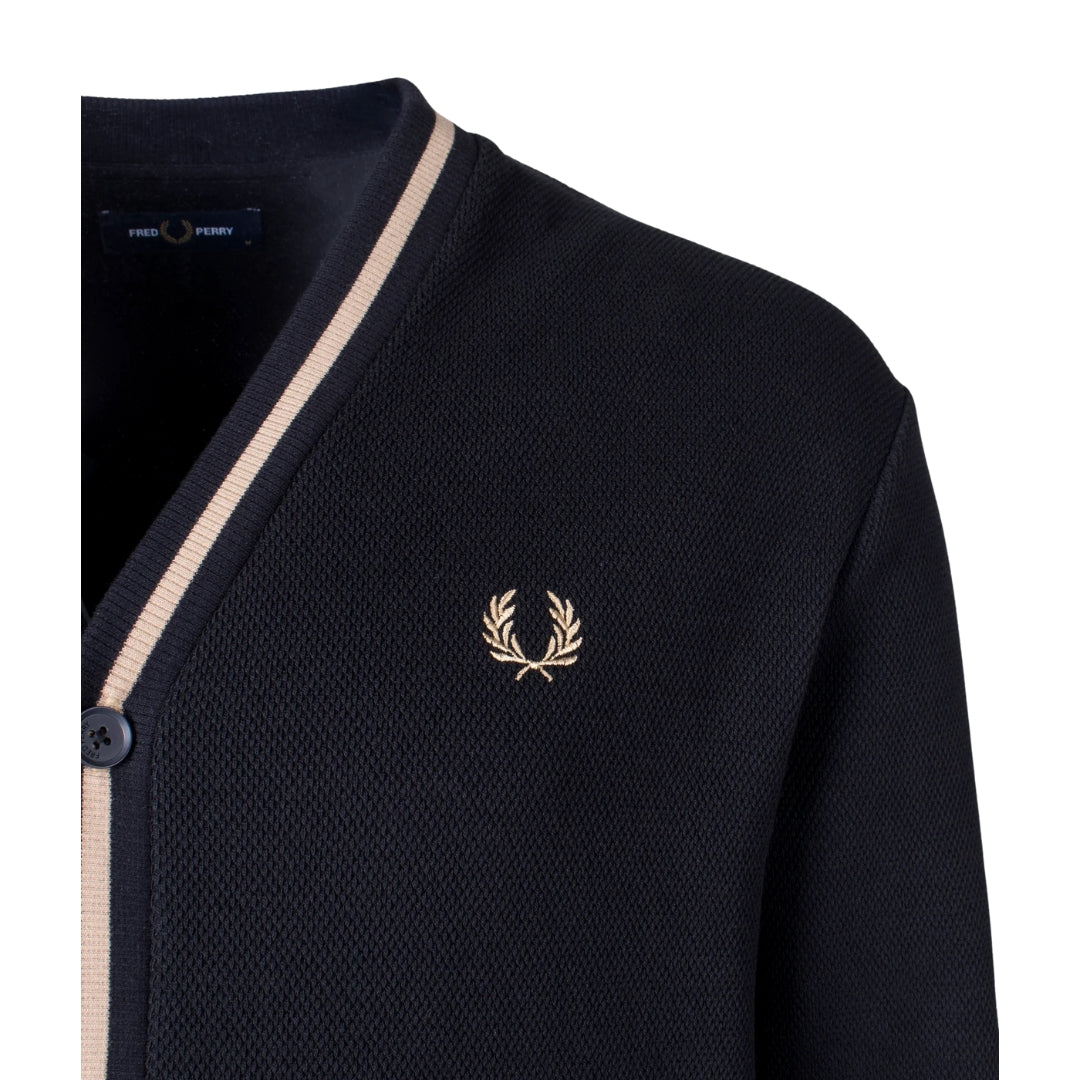 Fred Perry M2654 U78 Black Cardigan Mens M