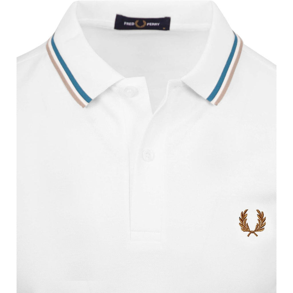 Fred Perry M3600 V21 White Polo Shirt Mens XS