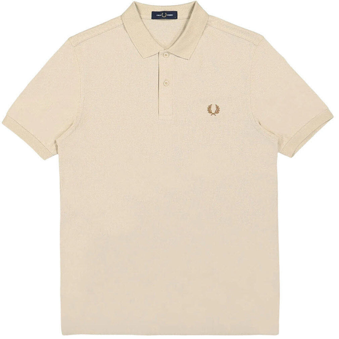 Fred Perry M6000 691 Oatmeal Polo Shirt Mens XS