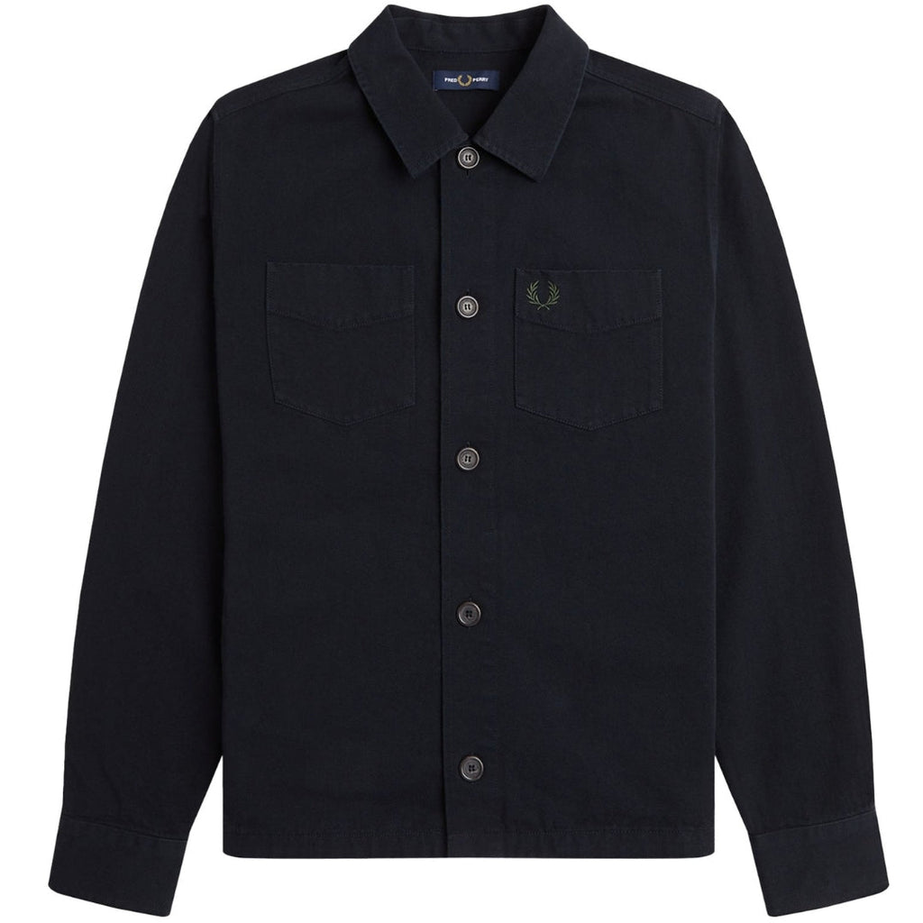 Fred Perry M6627 102 Black Over Shirt  Mens XS