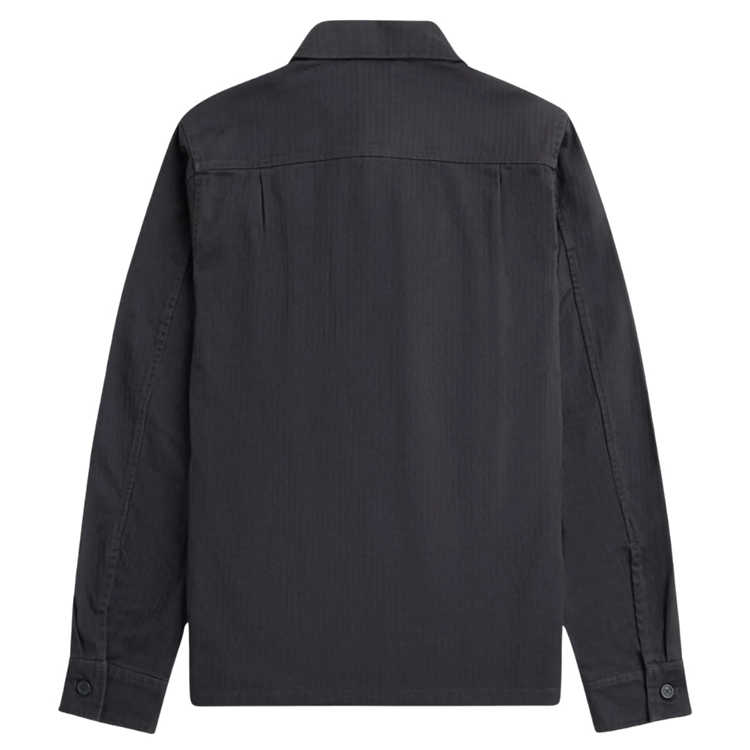 Fred Perry M7754 297 Anchor Grey Over Shirt Jacket Mens S