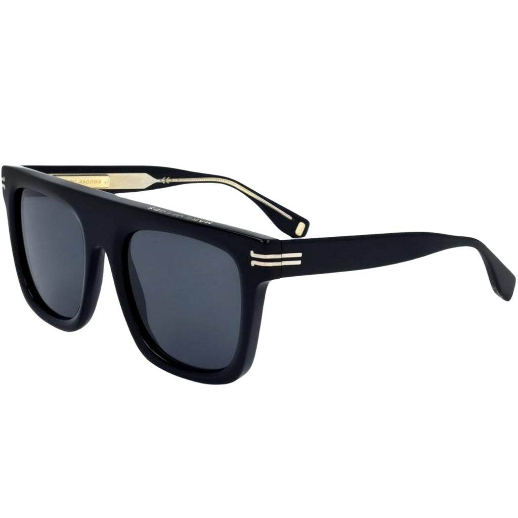 Marc Jacobs Black Round Framed Grey Lens Sunglasses One Size