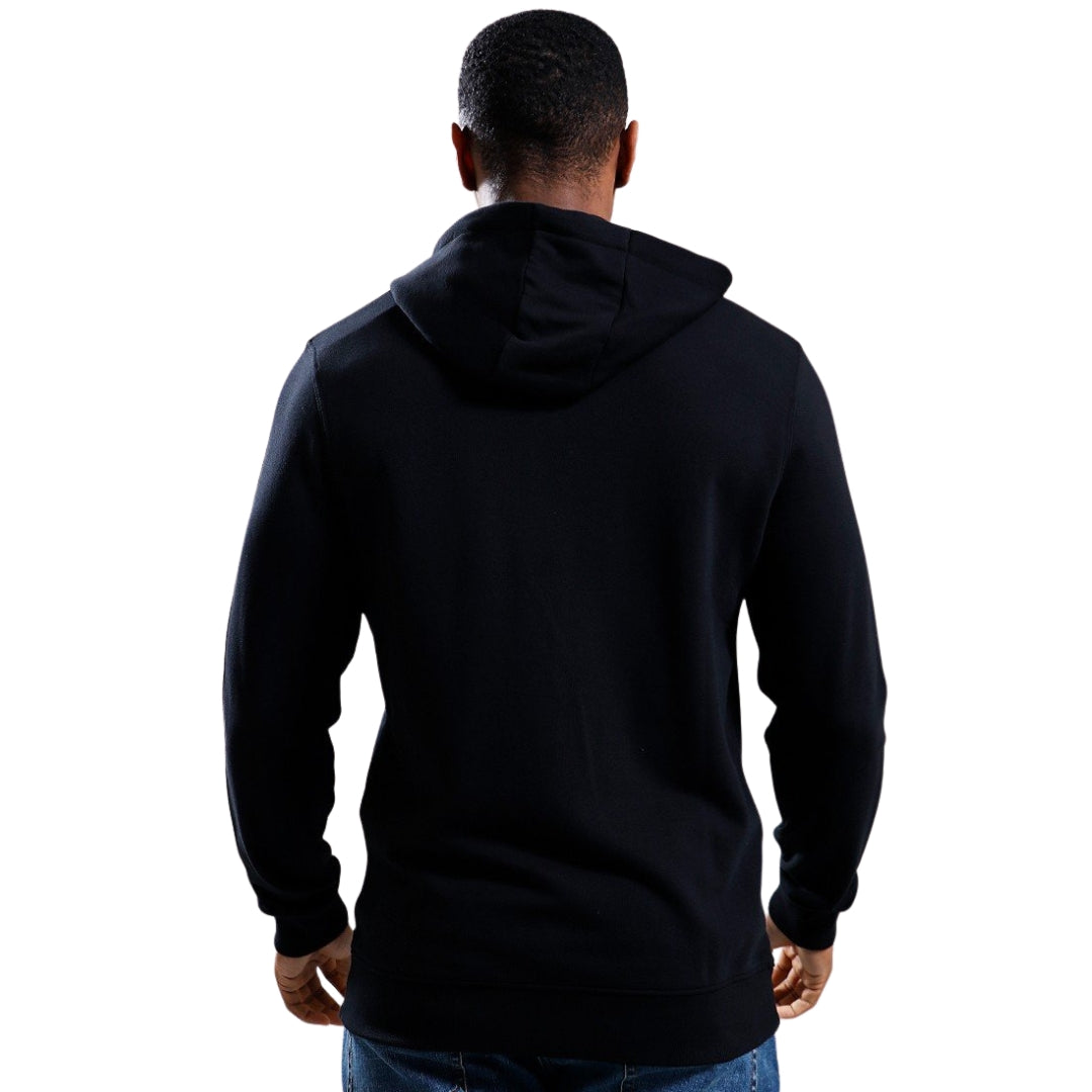 Lyle & Scott Tonal Eagle Jet Black Zip Through Hoodie XS