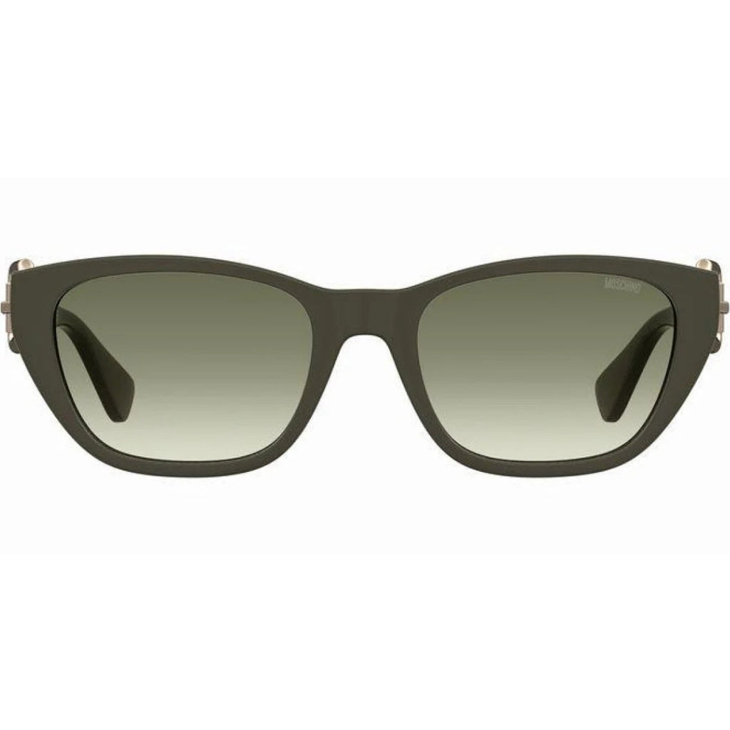 Moschino Buckle Arms Matte Dark Green Sunglasses MOS130 TBO 9K