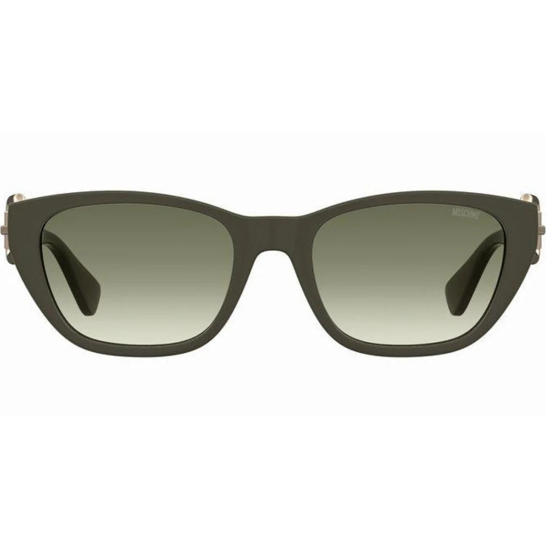 Moschino Buckle Arms Matte Dark Green Sunglasses MOS130 TBO 9K