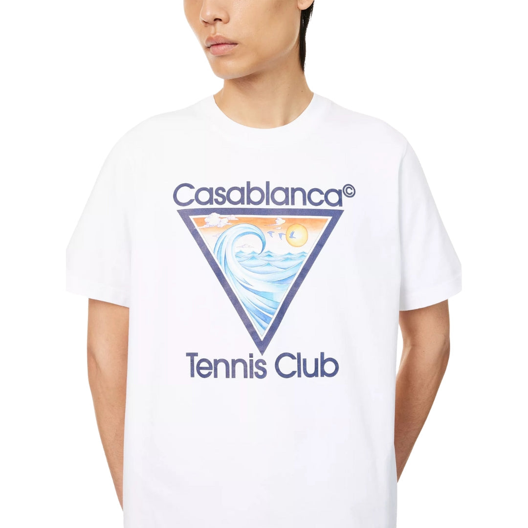 Casablanca Ms25Jts00117Ex White T Shirt Mens