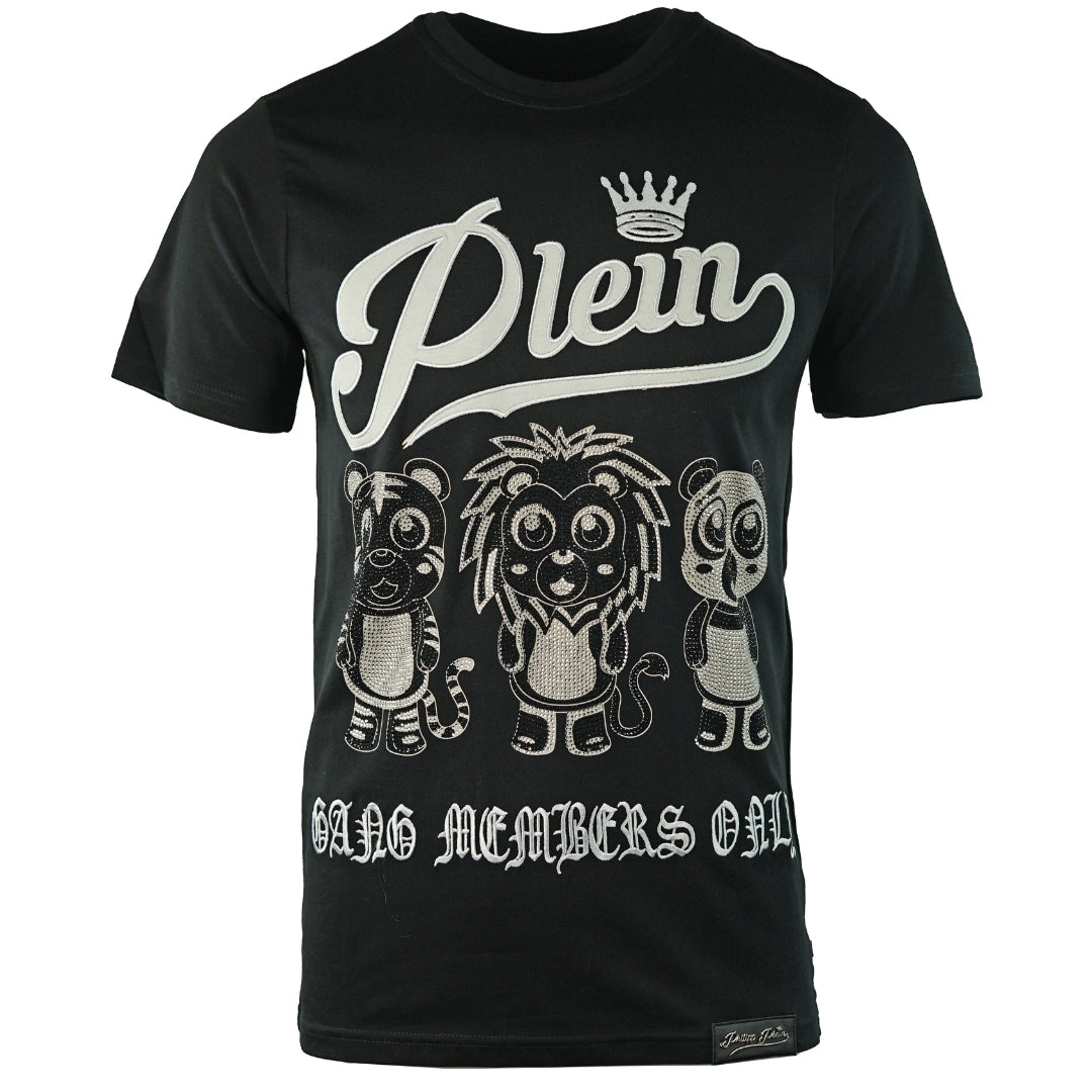 Philipp Plein Gang Design Black T-Shirt