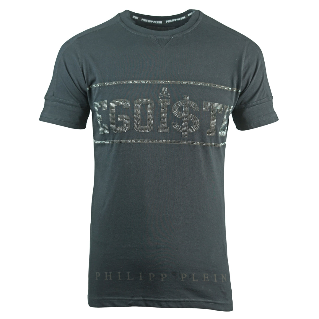 Philipp Plein Benton Hotfix Black T-Shirt