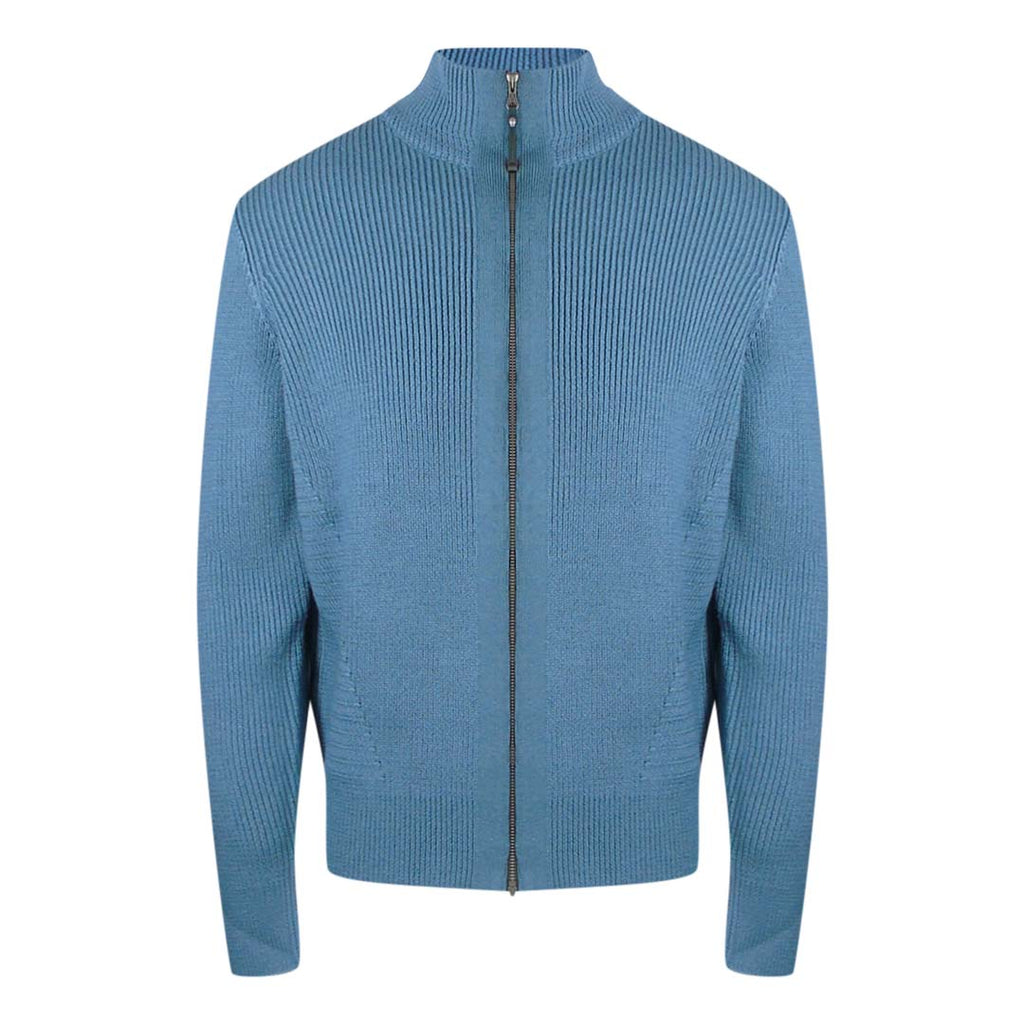 Parajumpers Manny Hydro Blue Zip-Up Sweatshirt L