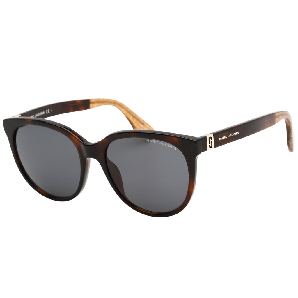 Marc Jacobs Grey Lensed Glitter Havana Brown Sunglasses Marc5 0DXH IR