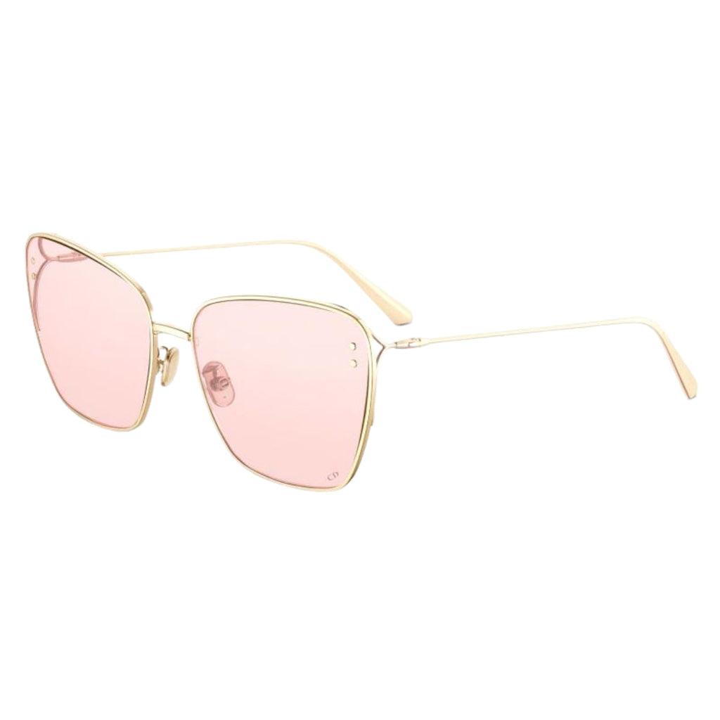 Dior Missdior B2U Cd40095U B0L0 10Y Gold Frame Pink Lens Sunglasses Womens