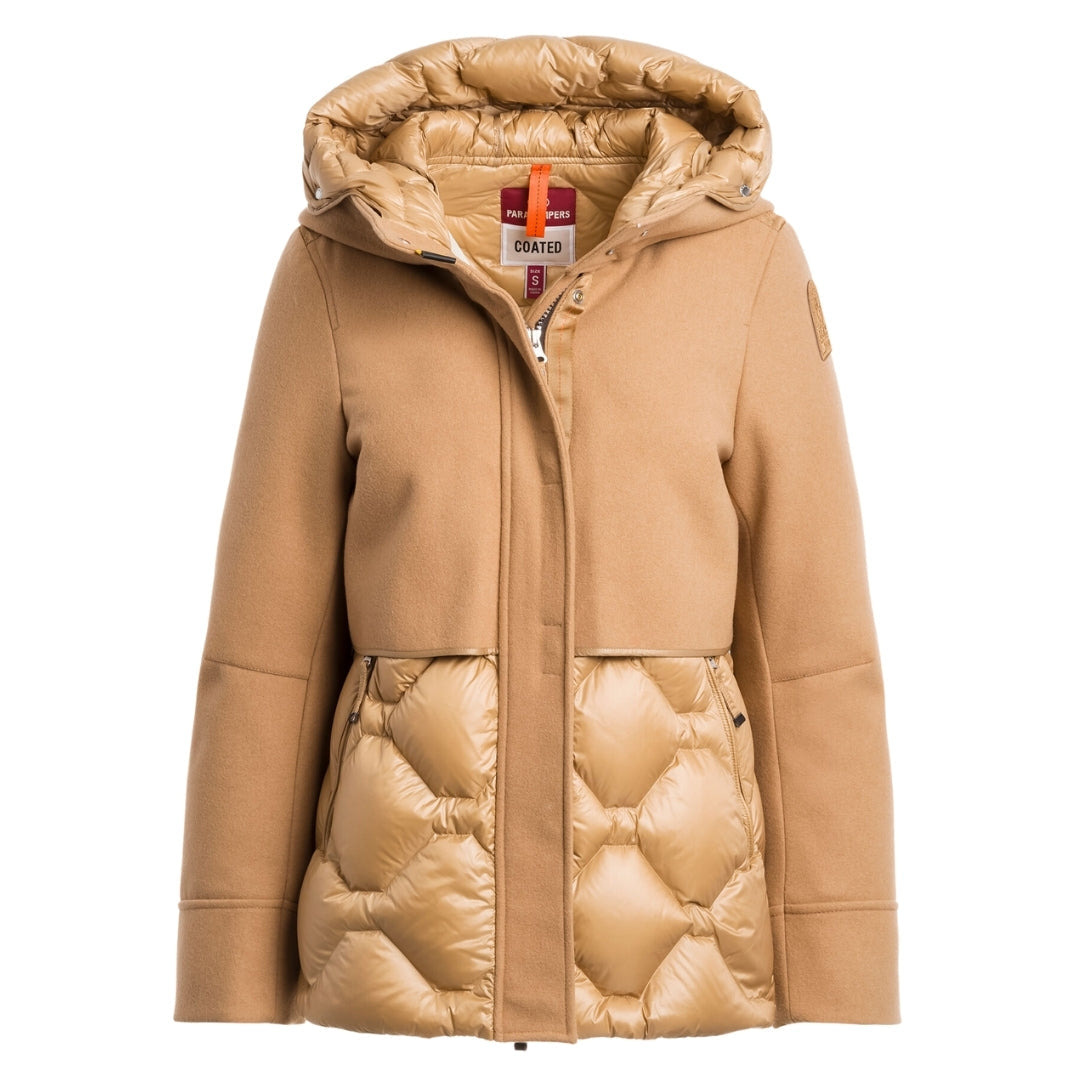 Parajumpers NADINE PWJKCT31 508 CAMEL Down Jacket Womens S