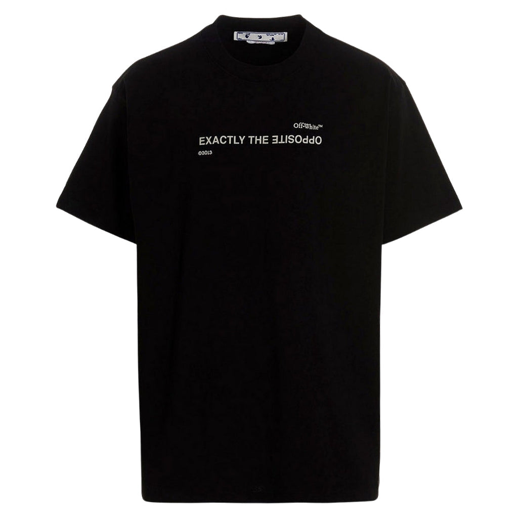 Off-White Spiral Opposite Over Short Sleeve Tee Black XXS