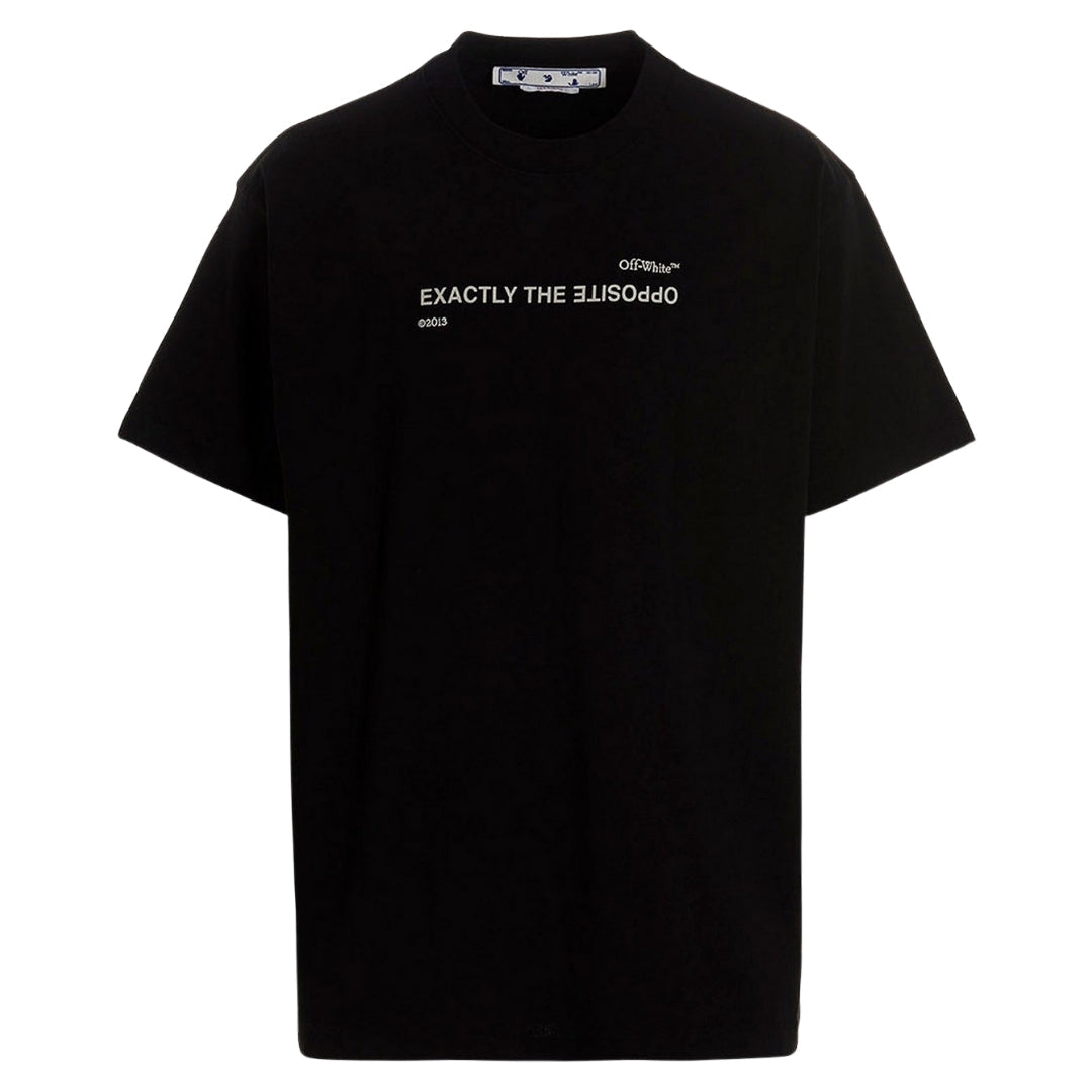 Off-White Spiral Opposite Over Short Sleeve Tee Black XXS