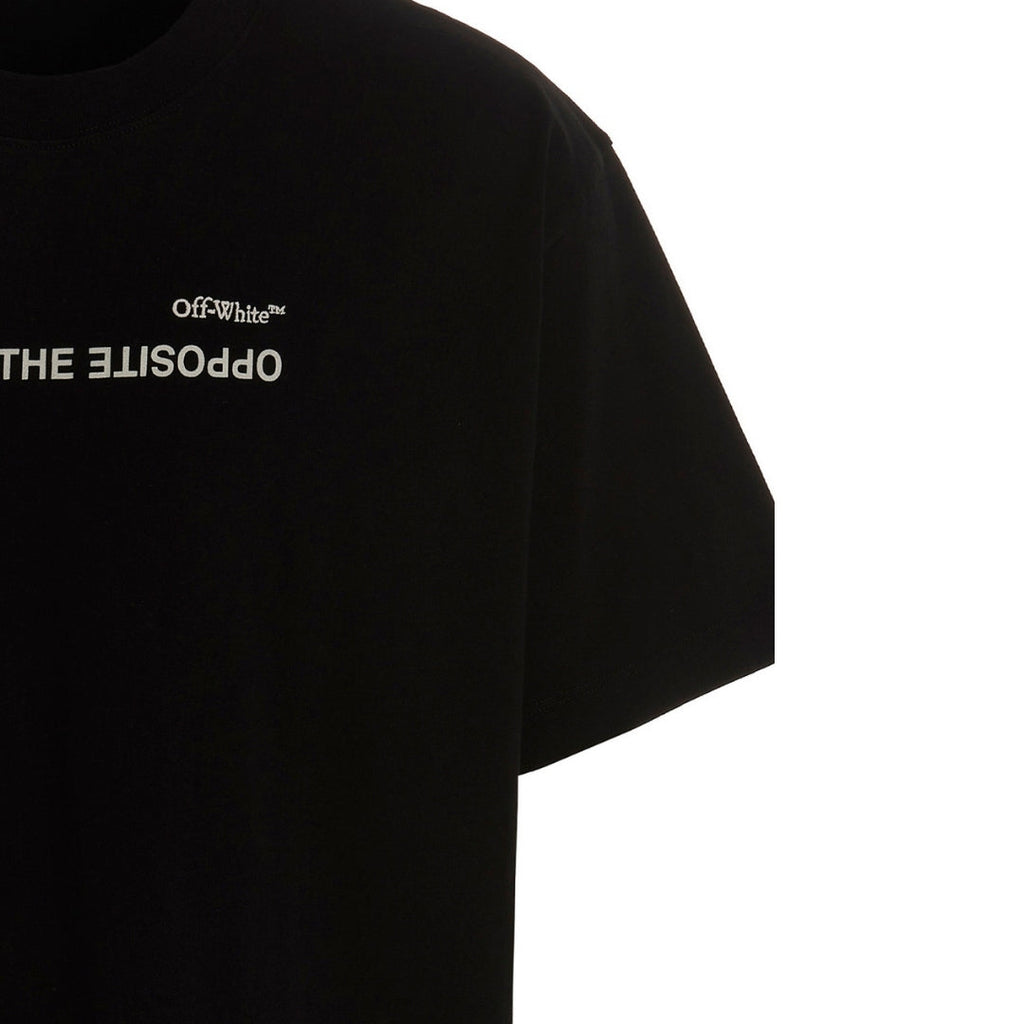 Off-White Spiral Opposite Over Short Sleeve Tee Black XXS