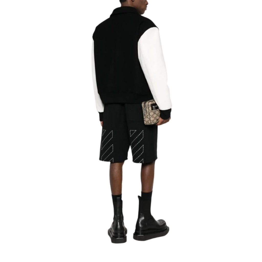 Off-White Off Stitch Skate Sweatshorts Black M