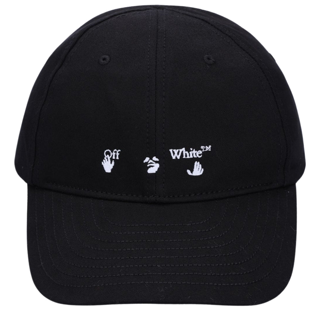 Off White Hands Off Logo Baseball Cap Black Hat
