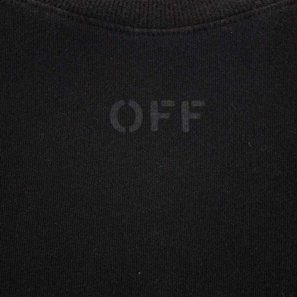 Off-White Rubber Arrow Logo Regular Fit Black T-Shirt S