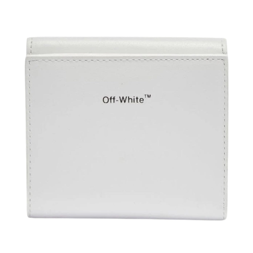 Off White Quote Logo White Jitney French Purse