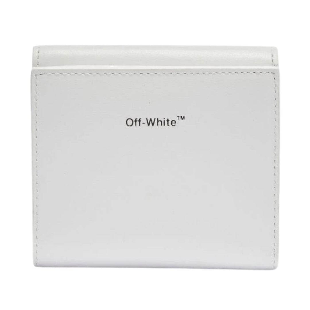 Off White Quote Logo White Jitney French Purse