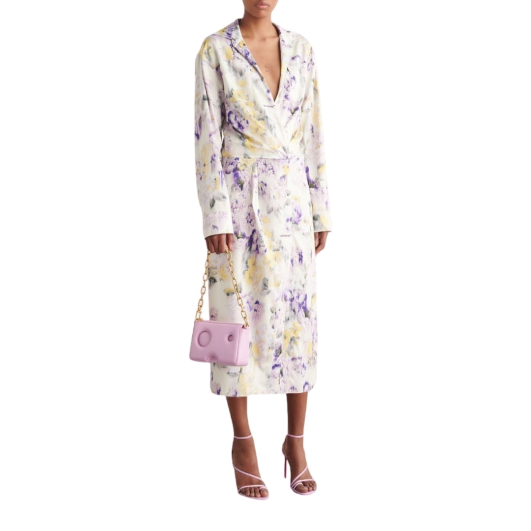 Off White Burrow Shoulder 22 Lilac Purple Bag